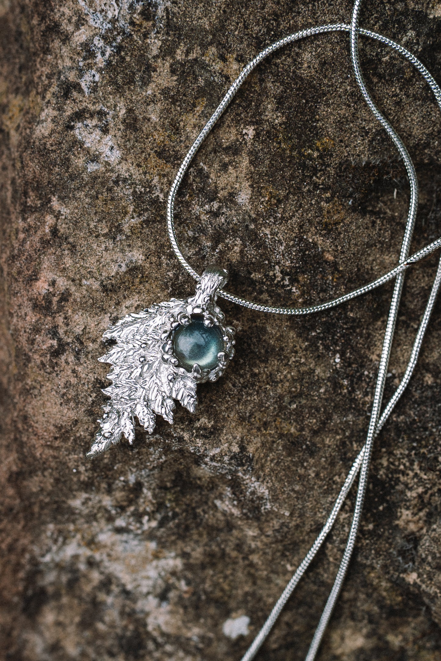 Fern Necklace with labradorite