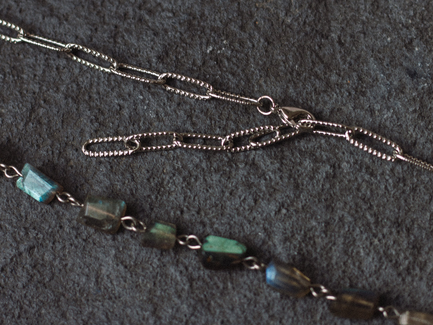 Silver Labradorite Choker