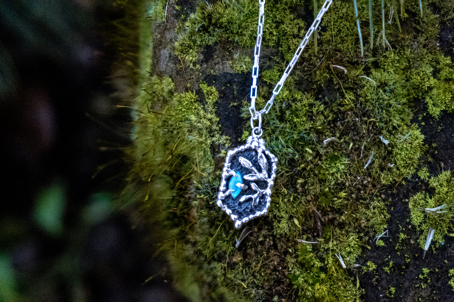 Opal Treasure Sterling Silver Necklace