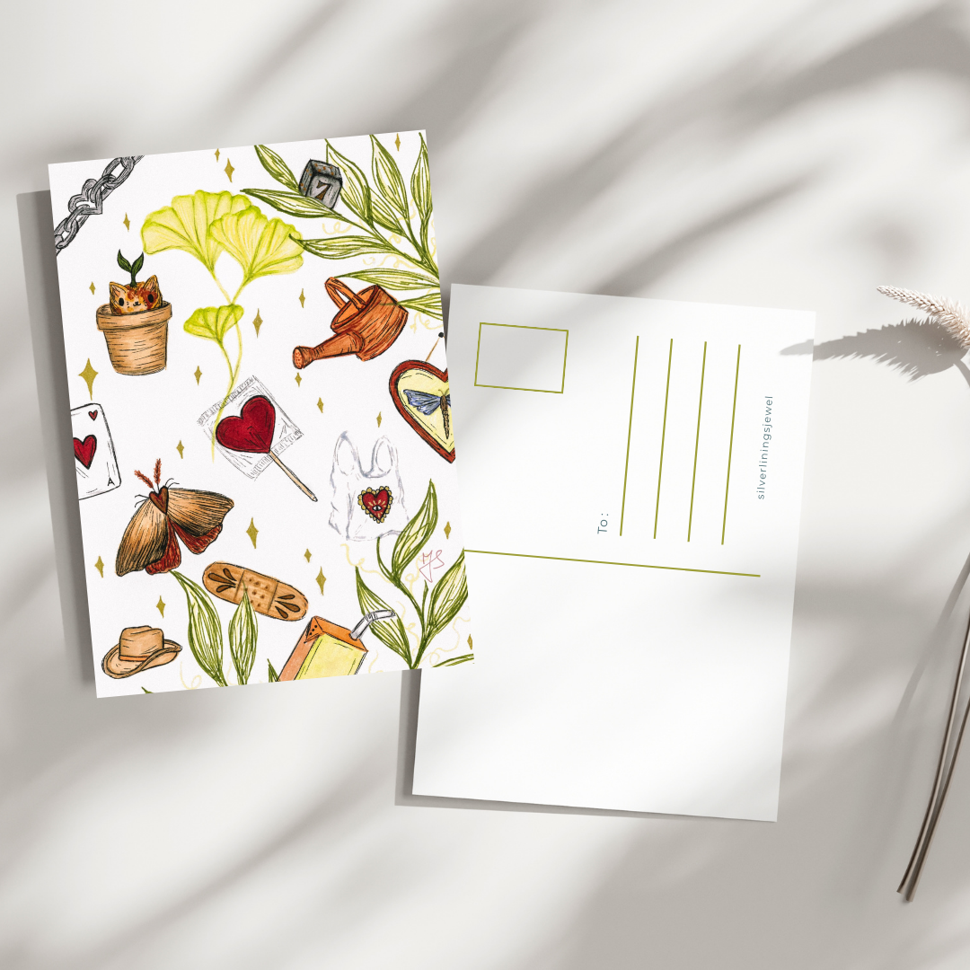 Potted Paws Postcard