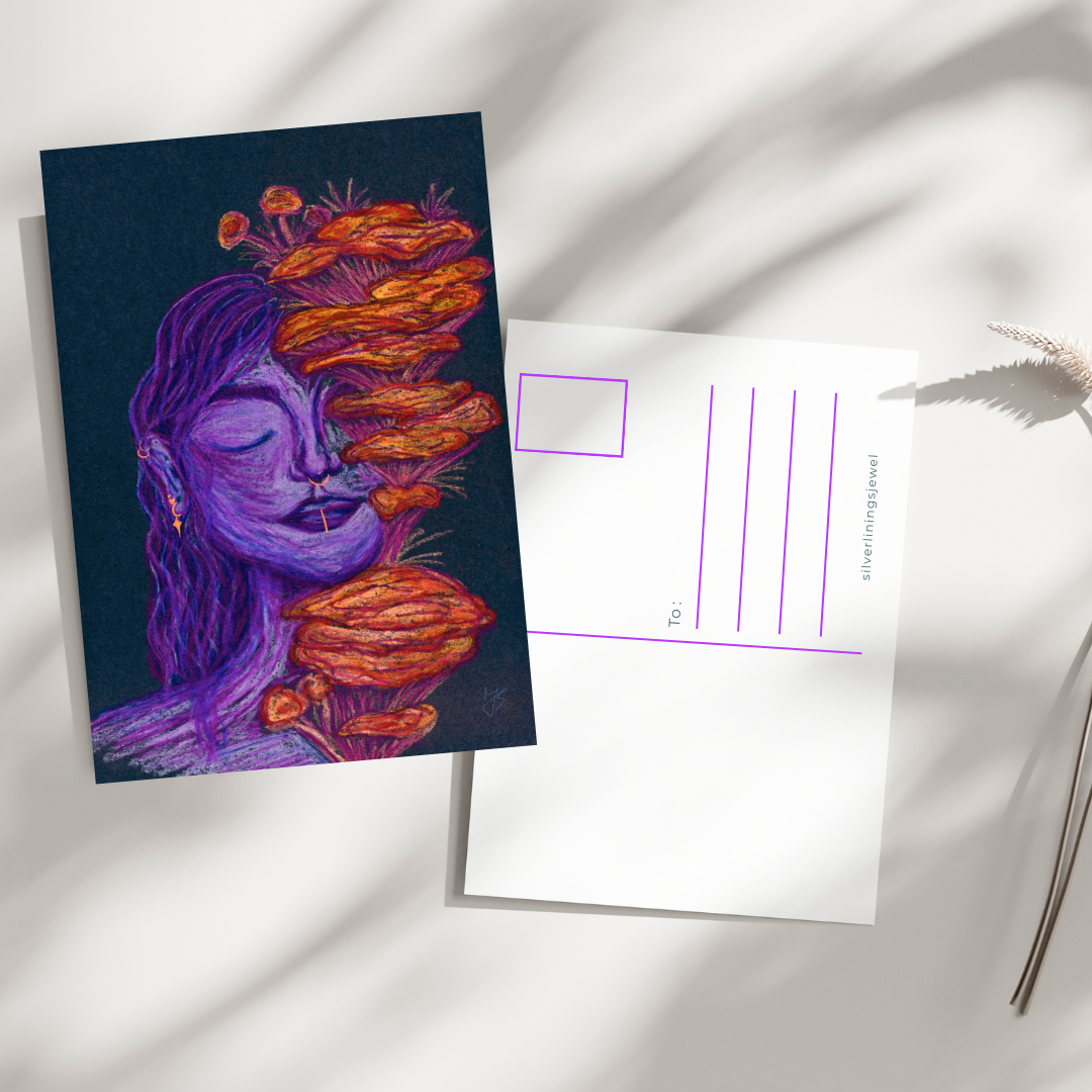 Blooming Fungi Postcard