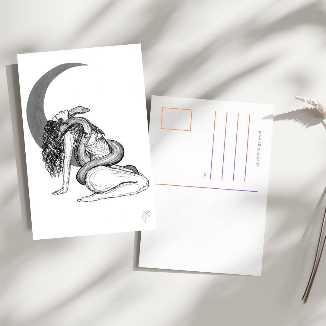 The Serpent and the Sacred Feminine Postcard