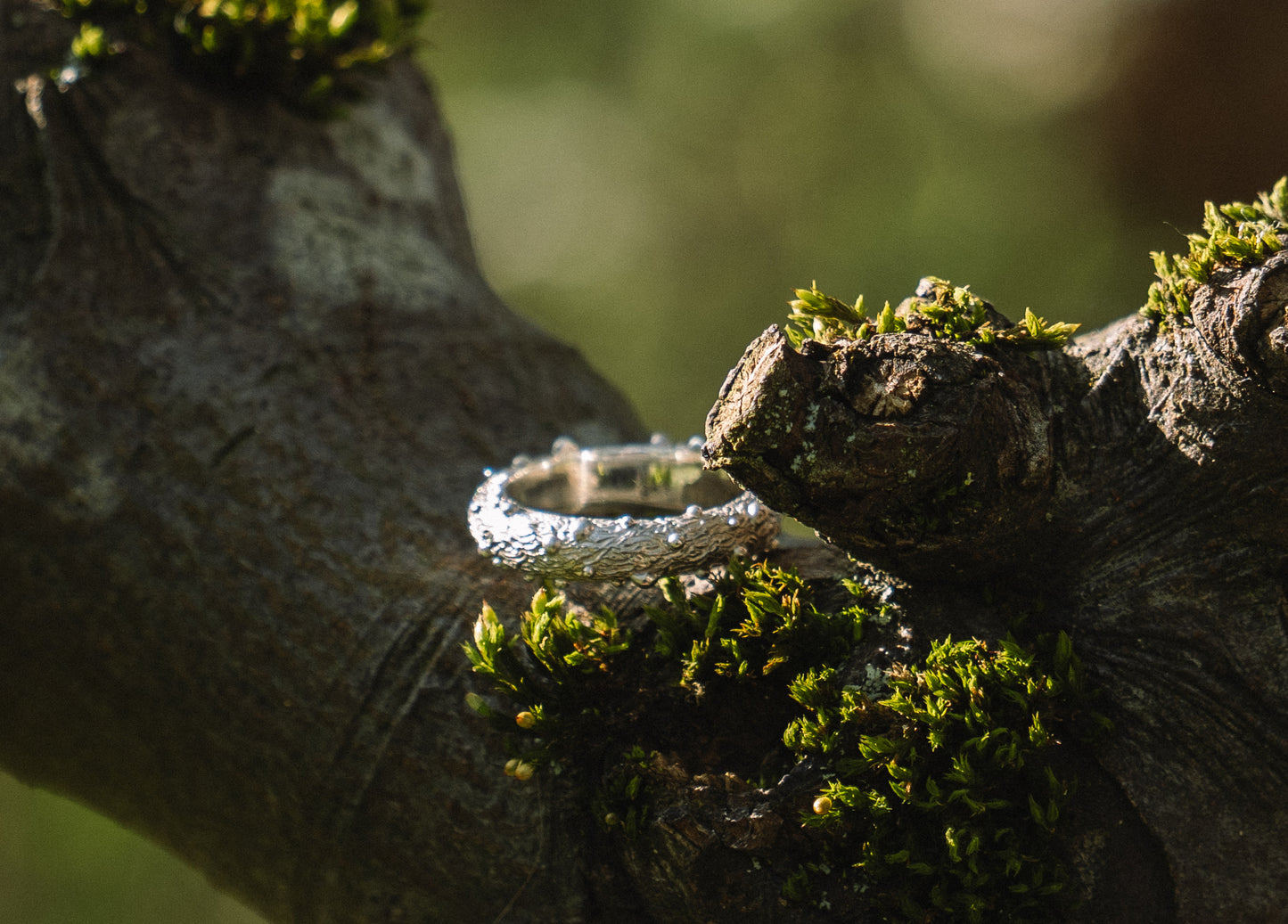Signature organic 935 Silver Ring