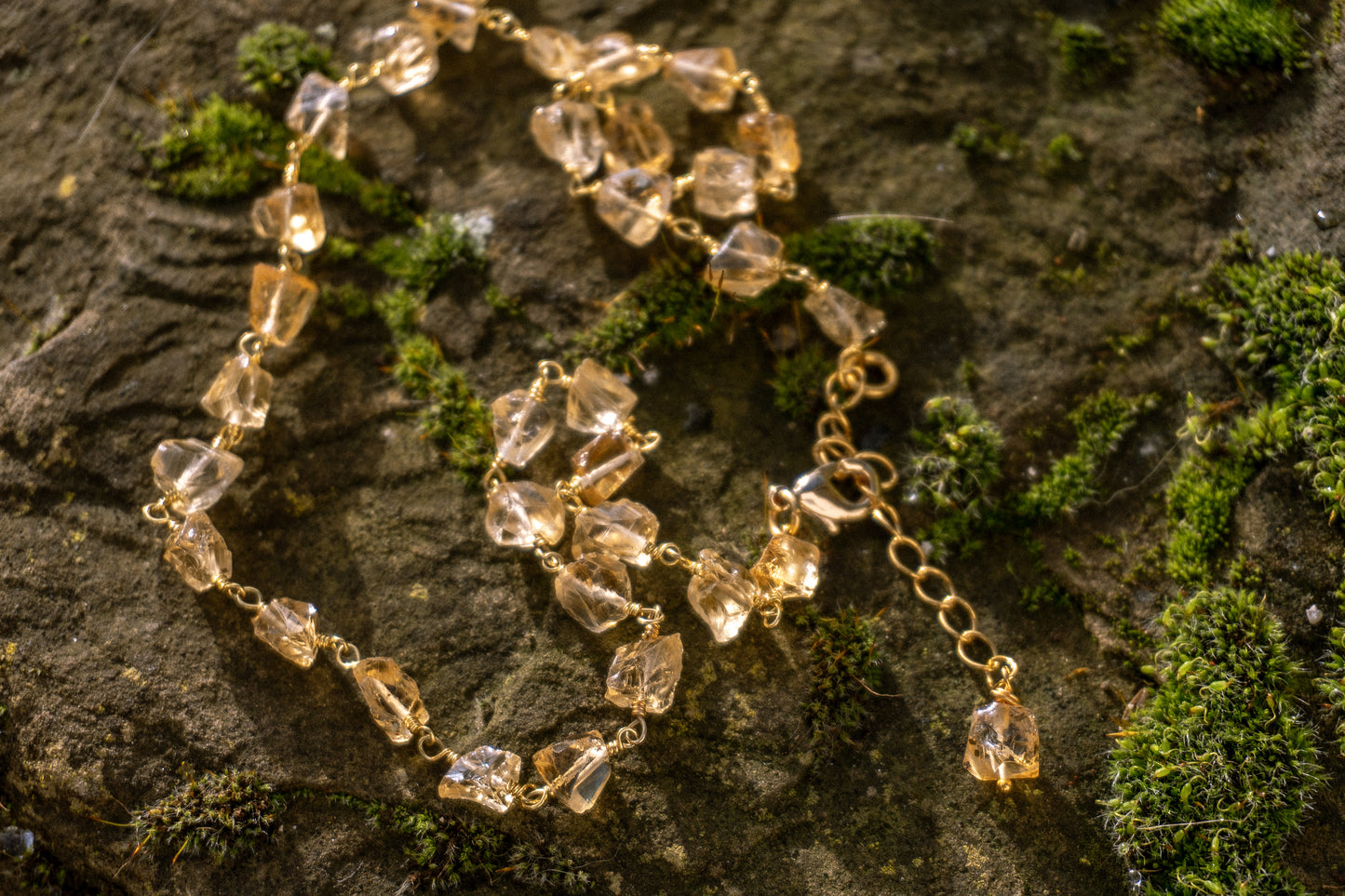 Raw Citrine Choker