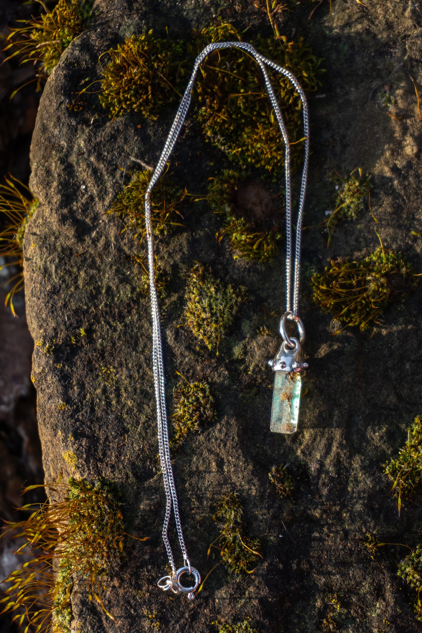 Raw Aquamarine Necklace