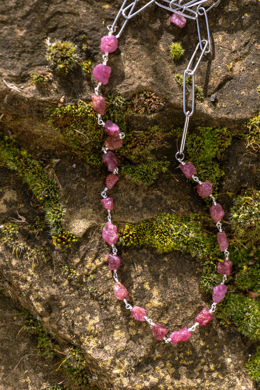 Raw Ruby Fine Choker