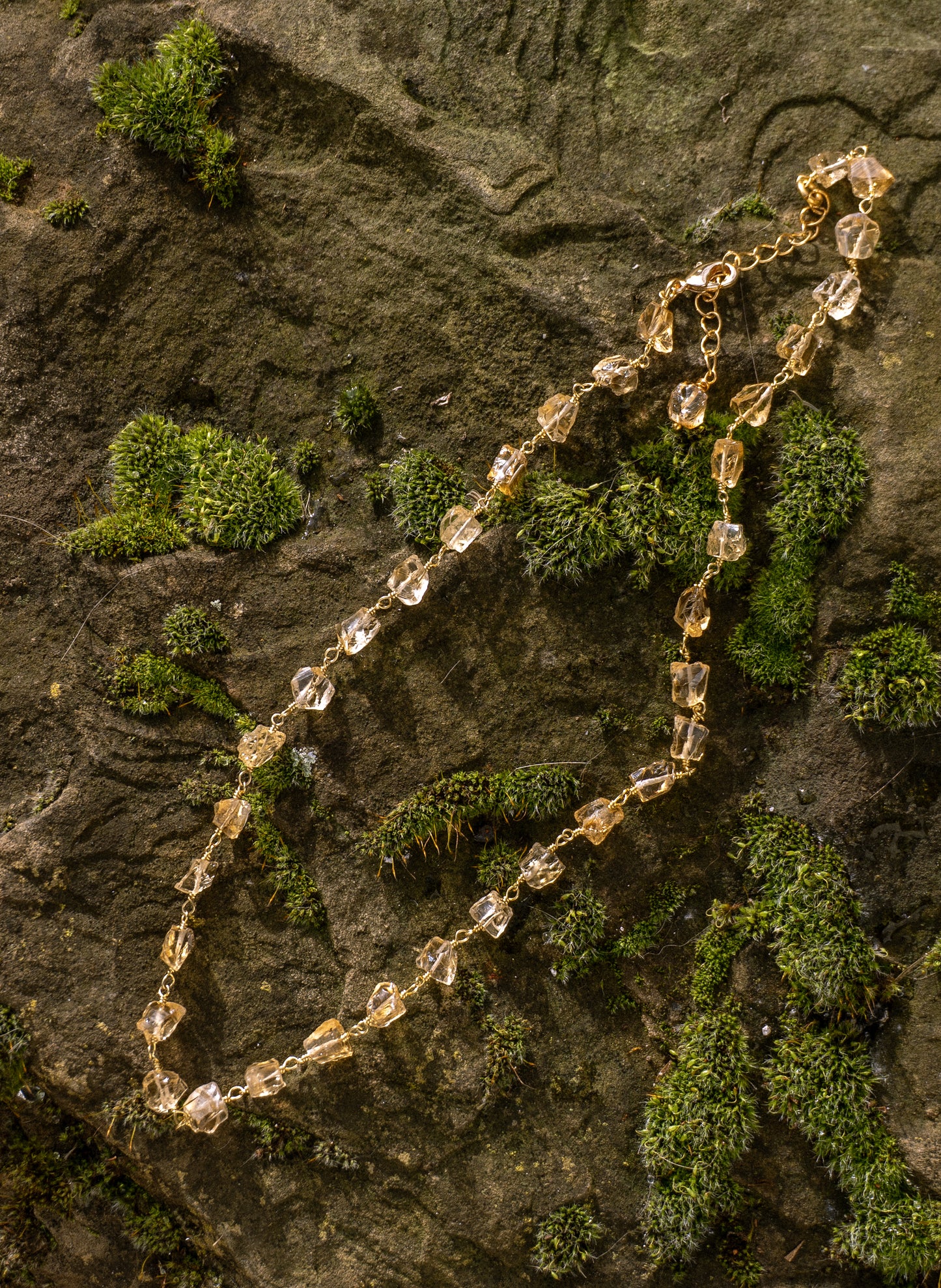Raw Citrine Choker