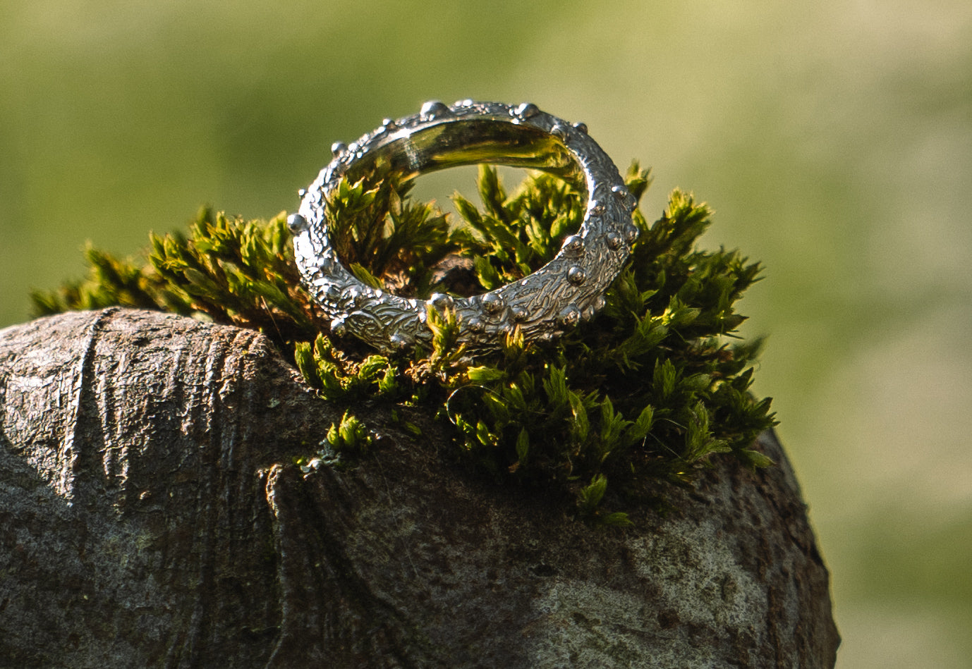 Signature organic 935 Silver Ring