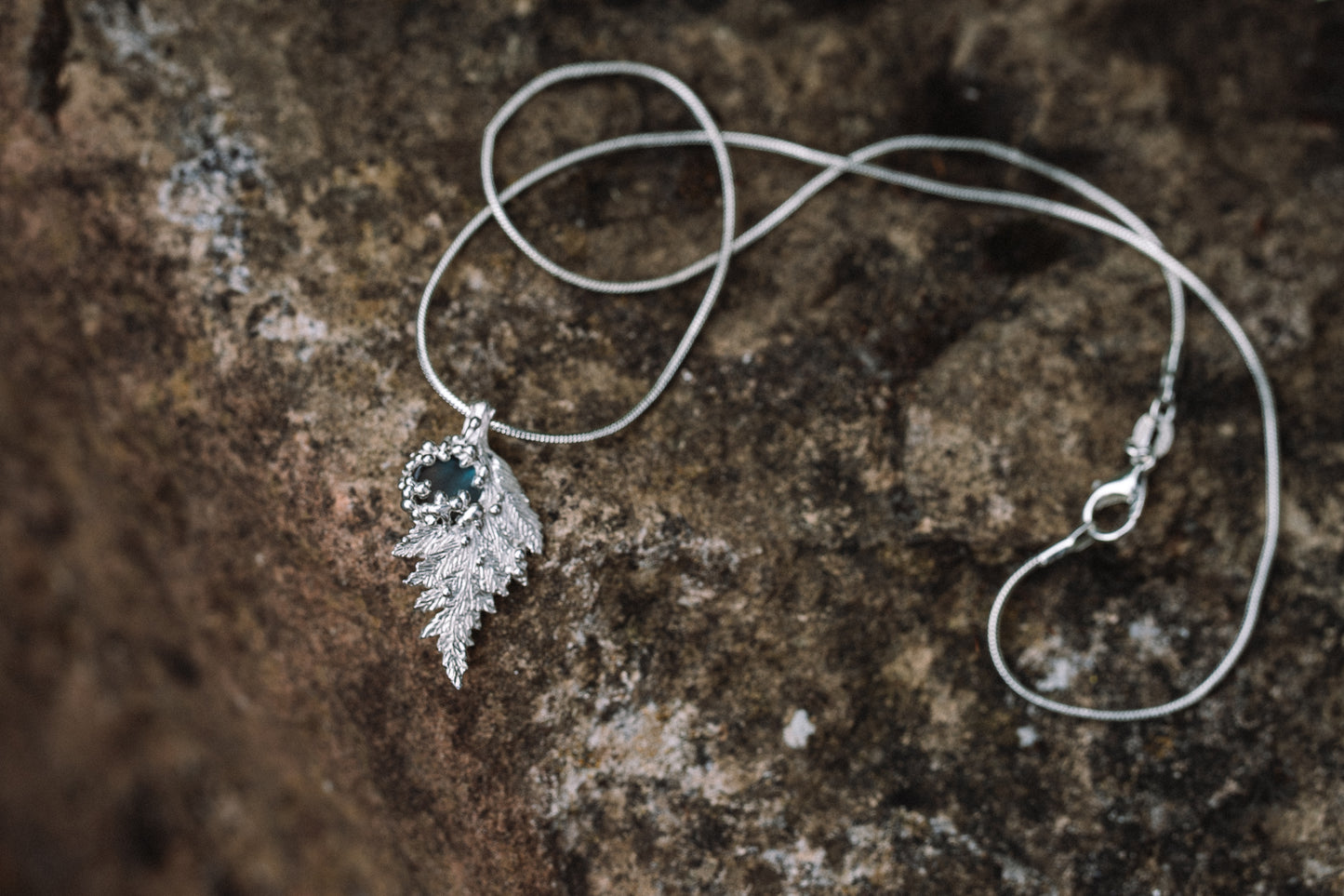Fern Necklace with labradorite