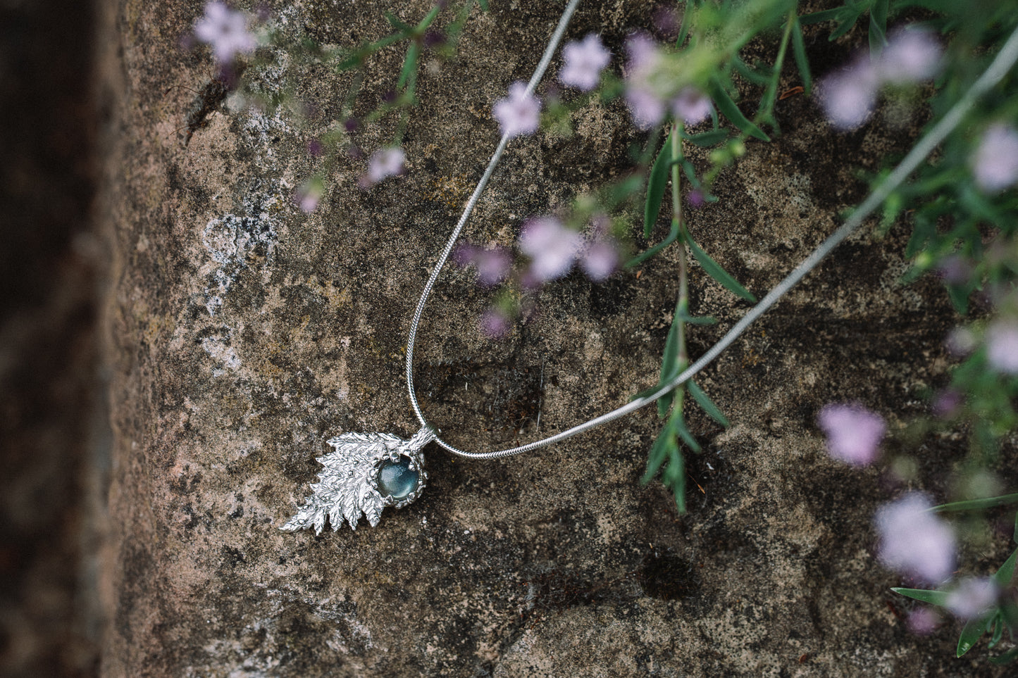Fern Necklace with labradorite