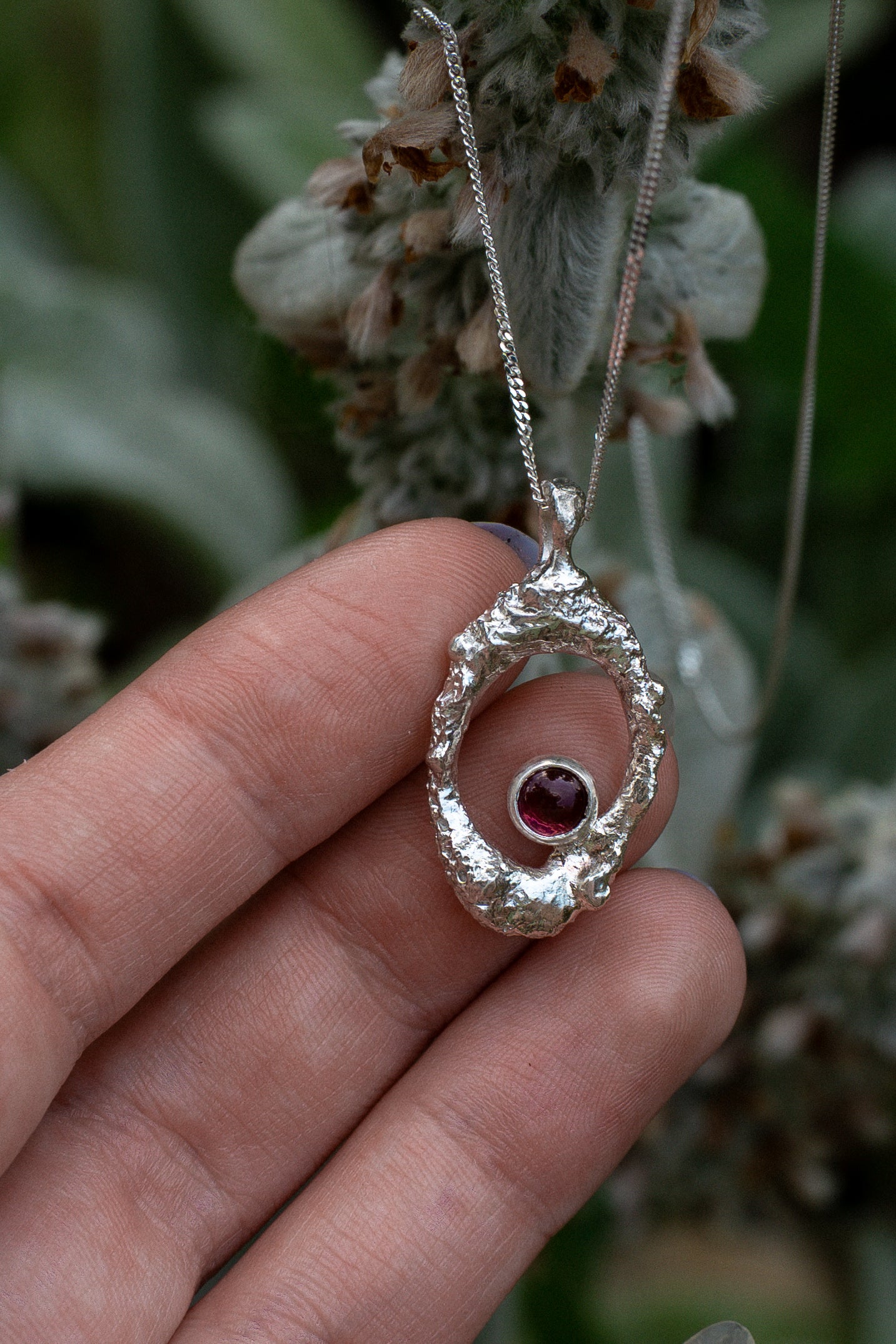 Pink Portal Pendant with tourmaline