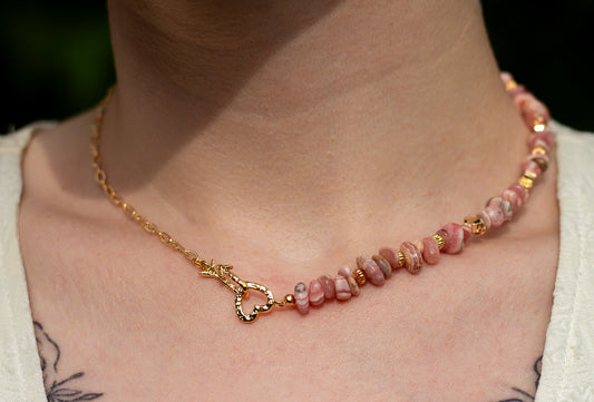 Pink Heart Necklace