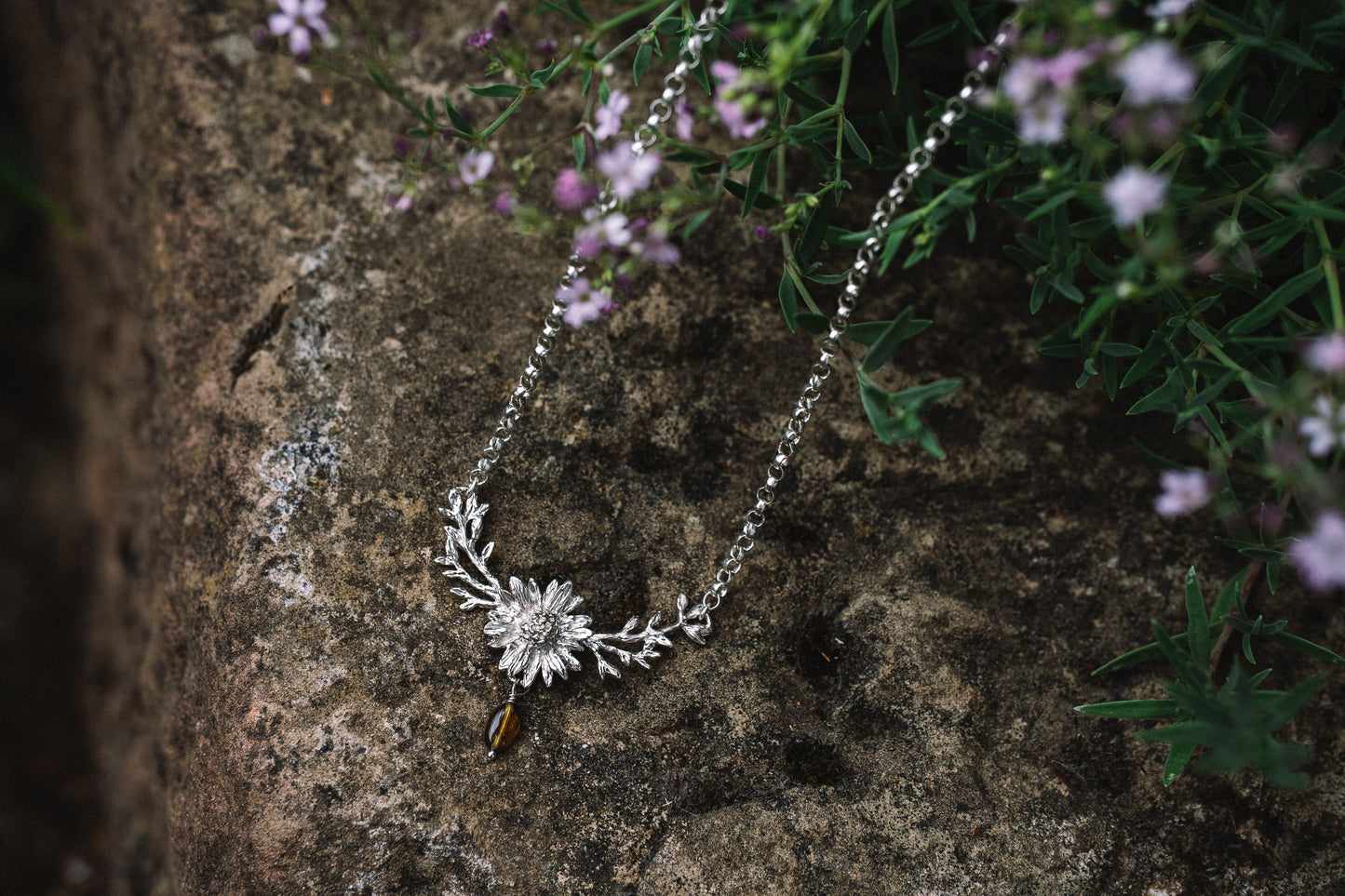 Daisy Choker with tourmaline