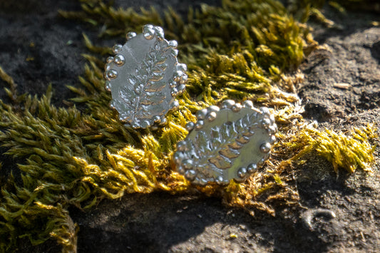 935 Silver Fern Earring studs