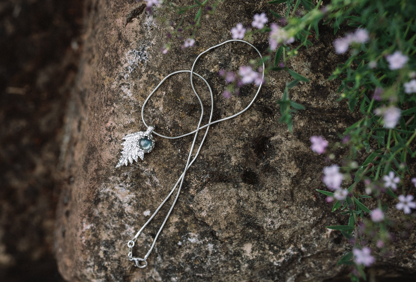 Fern Necklace with labradorite