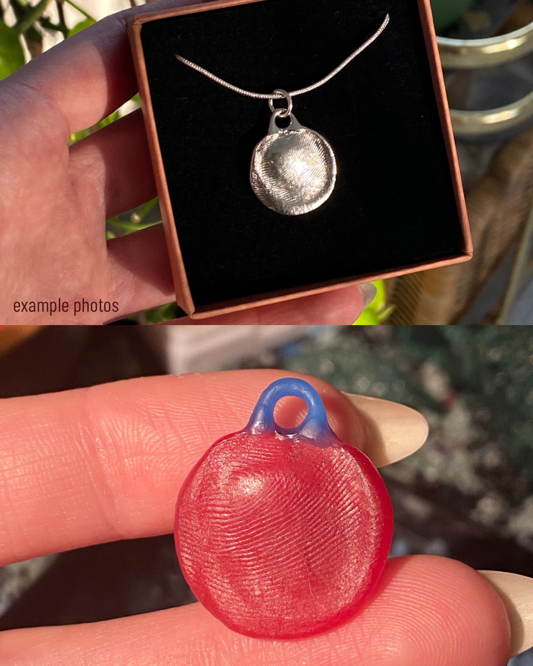 Personalized Fingerprint charm (Made to order)