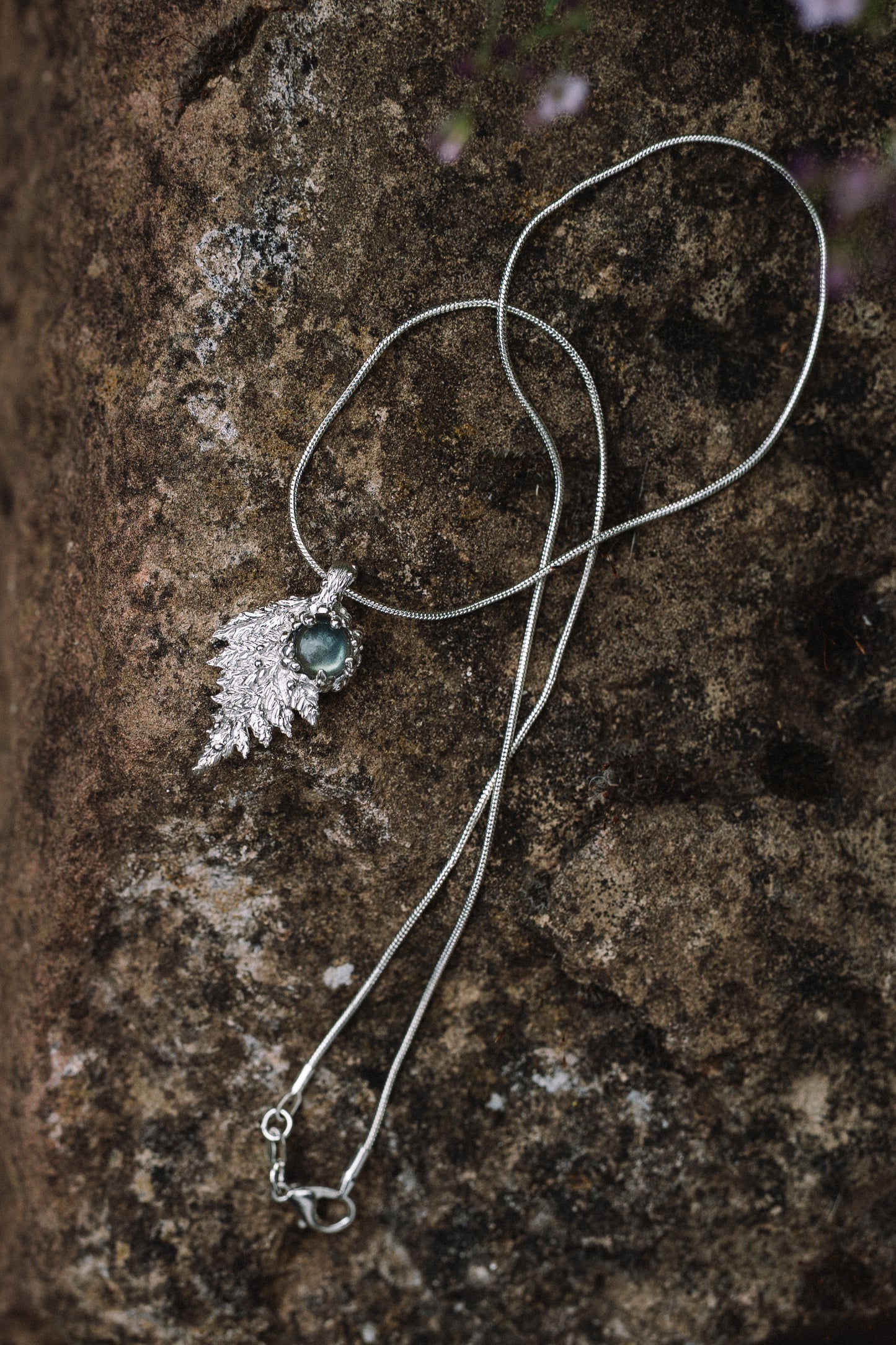 Fern Necklace with labradorite