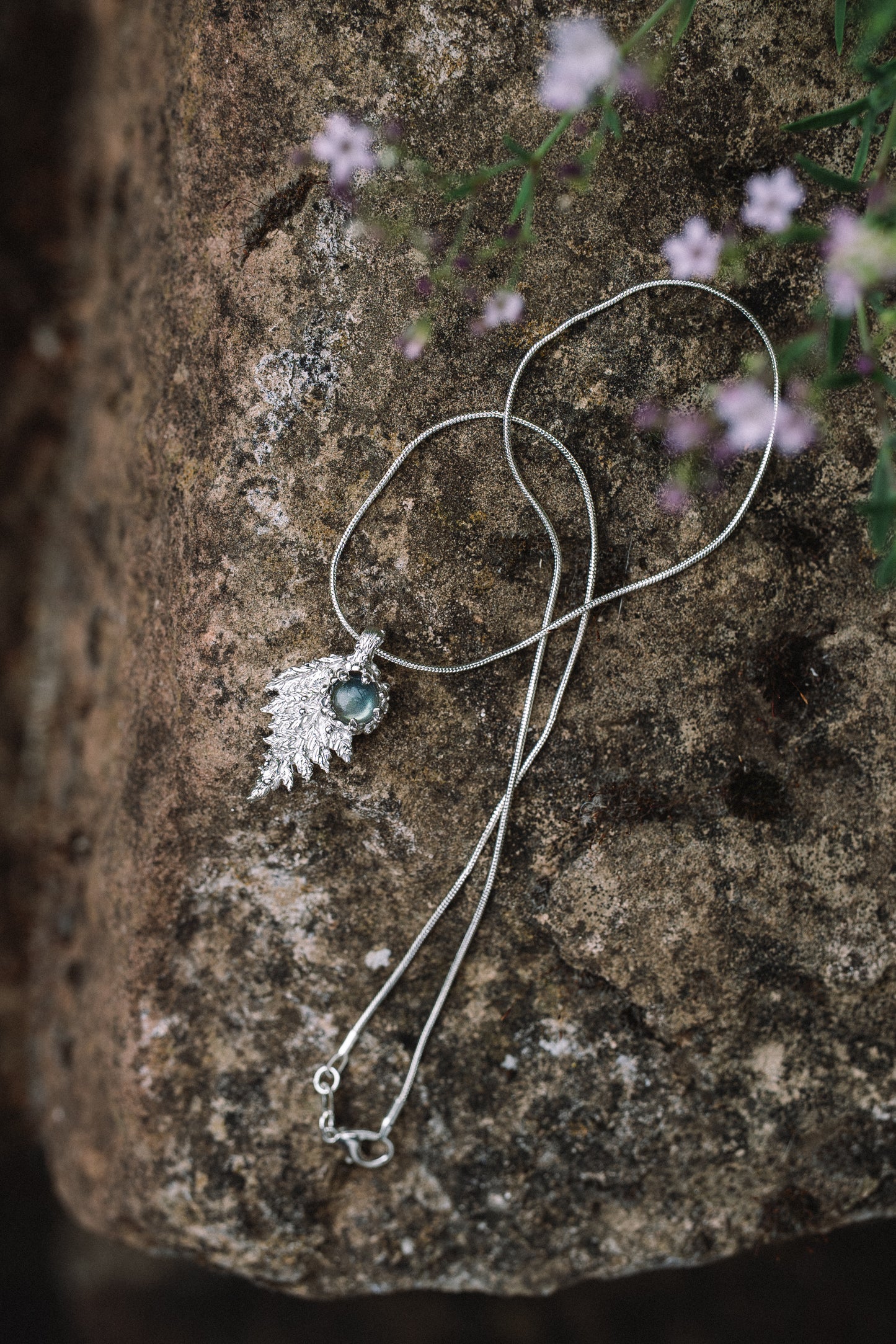 Fern Necklace with labradorite