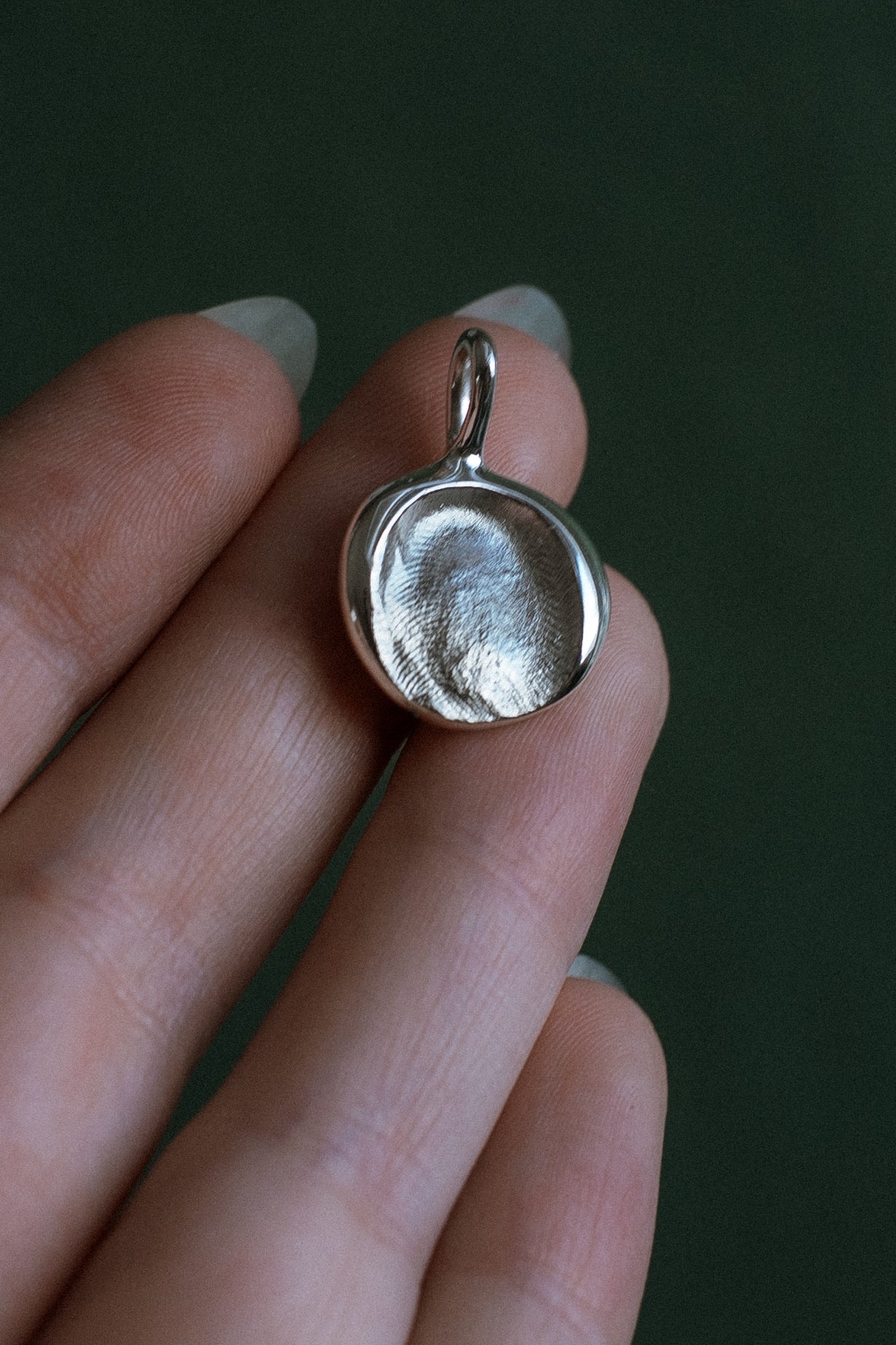 Personalized Fingerprint charm (Made to order)